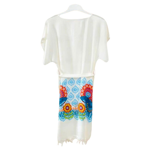 Muslīna pludmales kleita / ziedi