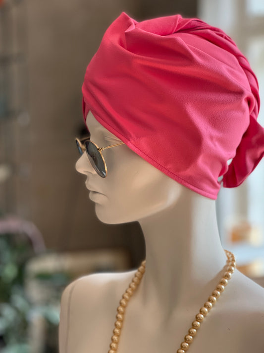 Matu dvielis Turbāns - plānā mikrošķiedra / rozā