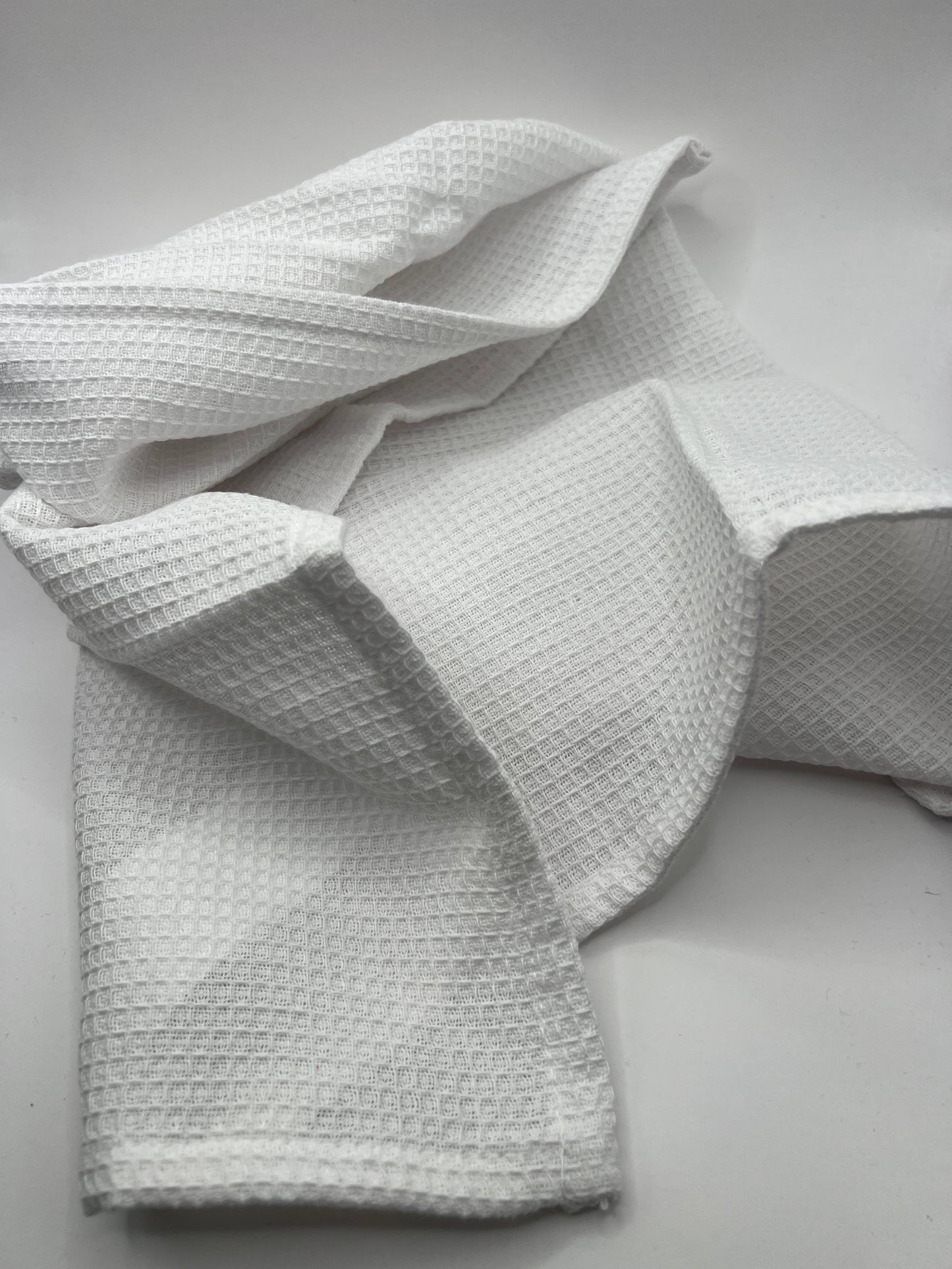 Virtuves dvielis  - balta vafele