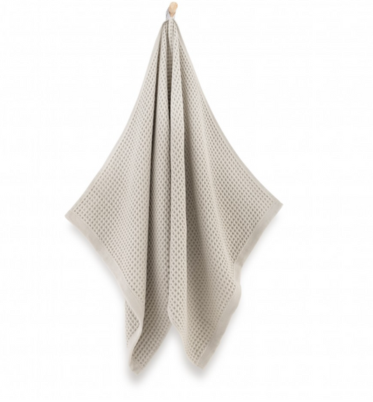 Dvielis Vafeļauduma / 2 izmēri - pelēks