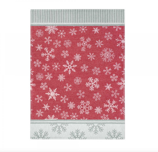 Virtuves dvielis - ZSV sarkanās sniegpārslas / JAUNUMS!