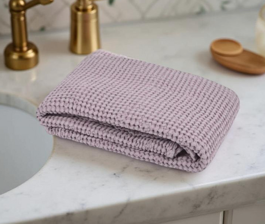 Linen waffle towel / LAVENDER