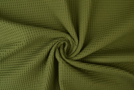 Waffle Fabric Towel / MOSS GREEN