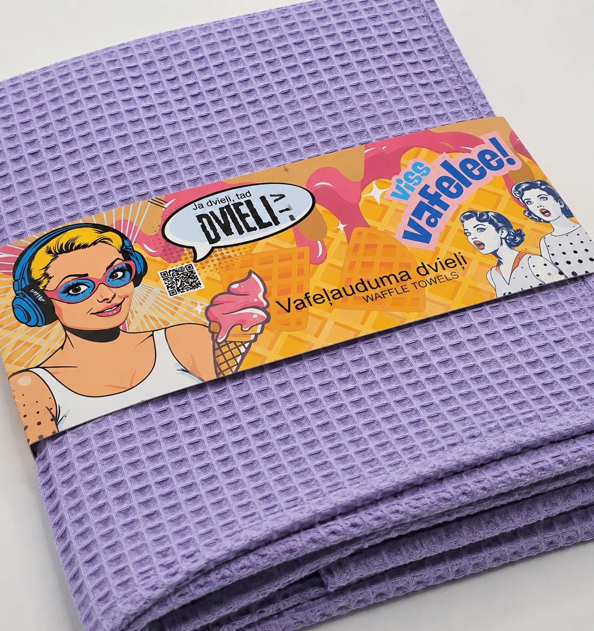 Vahvlikangast rätik / LAVENDEL
