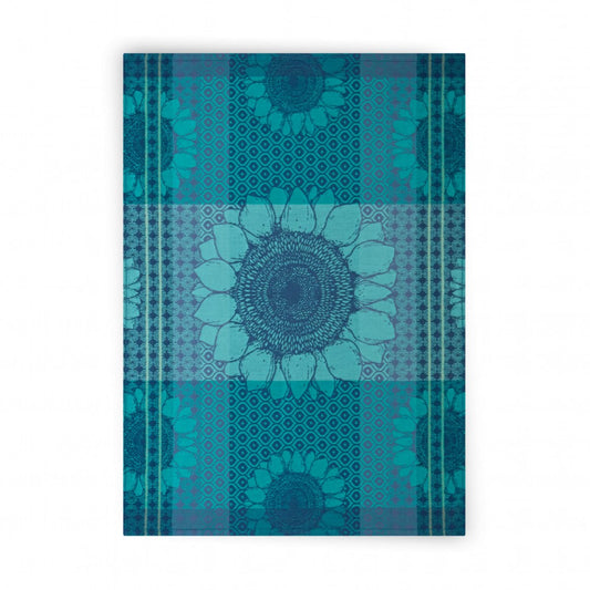 Virtuves dvielis - saulespuķe zila