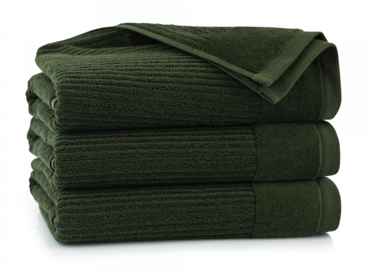 Dvielis VĒJŠ no ēģiptiešu kokvinas / 2 izmēri / tumši zaļš