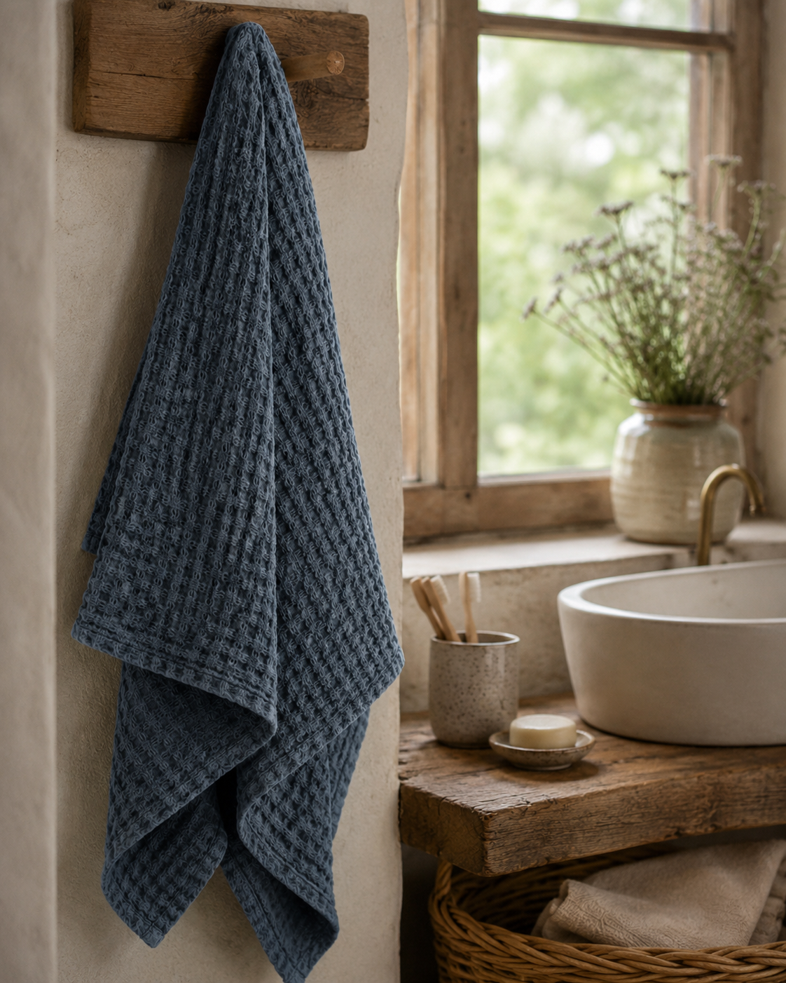 Waffle Fabric Towels