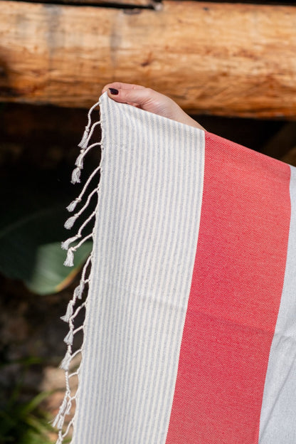 Beach Towel Apola - red/grey