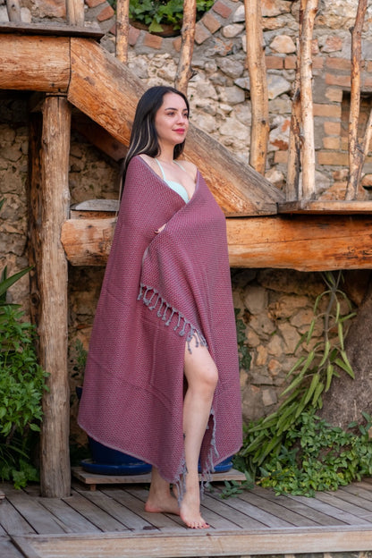 Beach Towel Kopal - burgundy