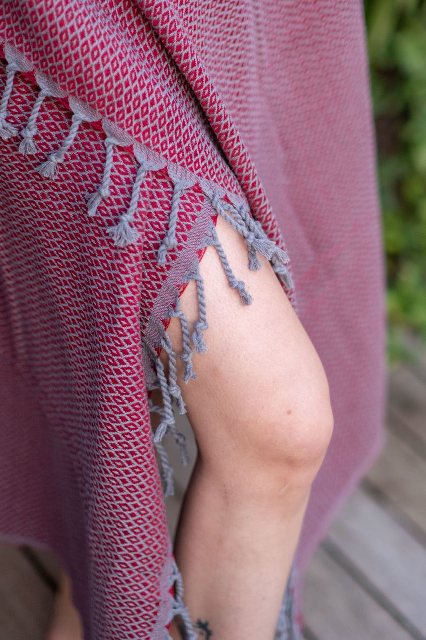 Beach Towel Kopal - burgundy