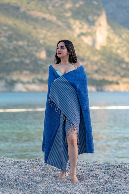 Beach Towel Tila - blue