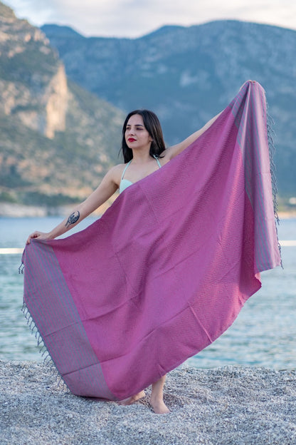 Beach Towel Tila - fuchsia