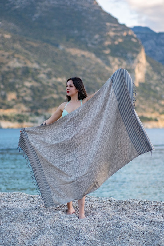Beach Towel Tila - grey