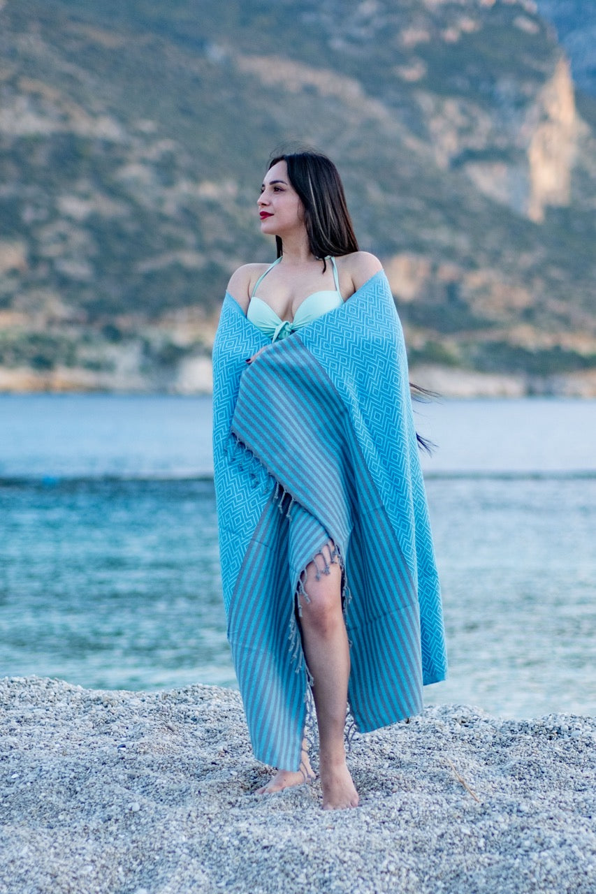 Beach Towel Tila - blue