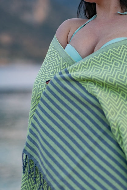 Beach Towel Tila - green