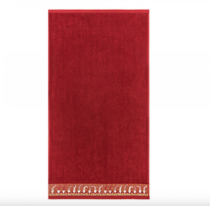 Bath Towel - Gnome / red