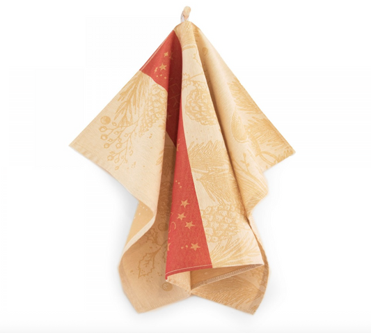 Kitchen Towel - Merry Christmas / red
