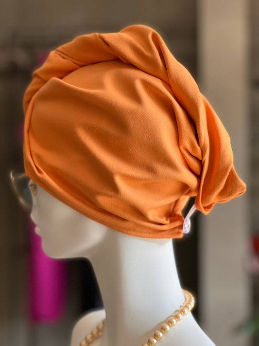 Matu rätik turbaan - õhuke mikrokiud / oranž