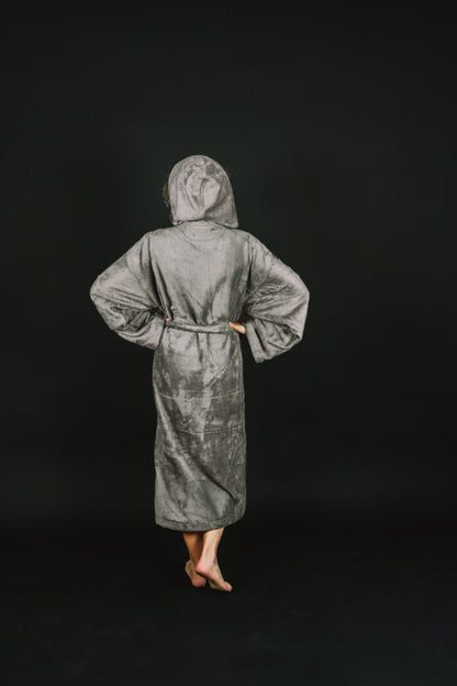 Bamboo Terry Bathrobe / GREY