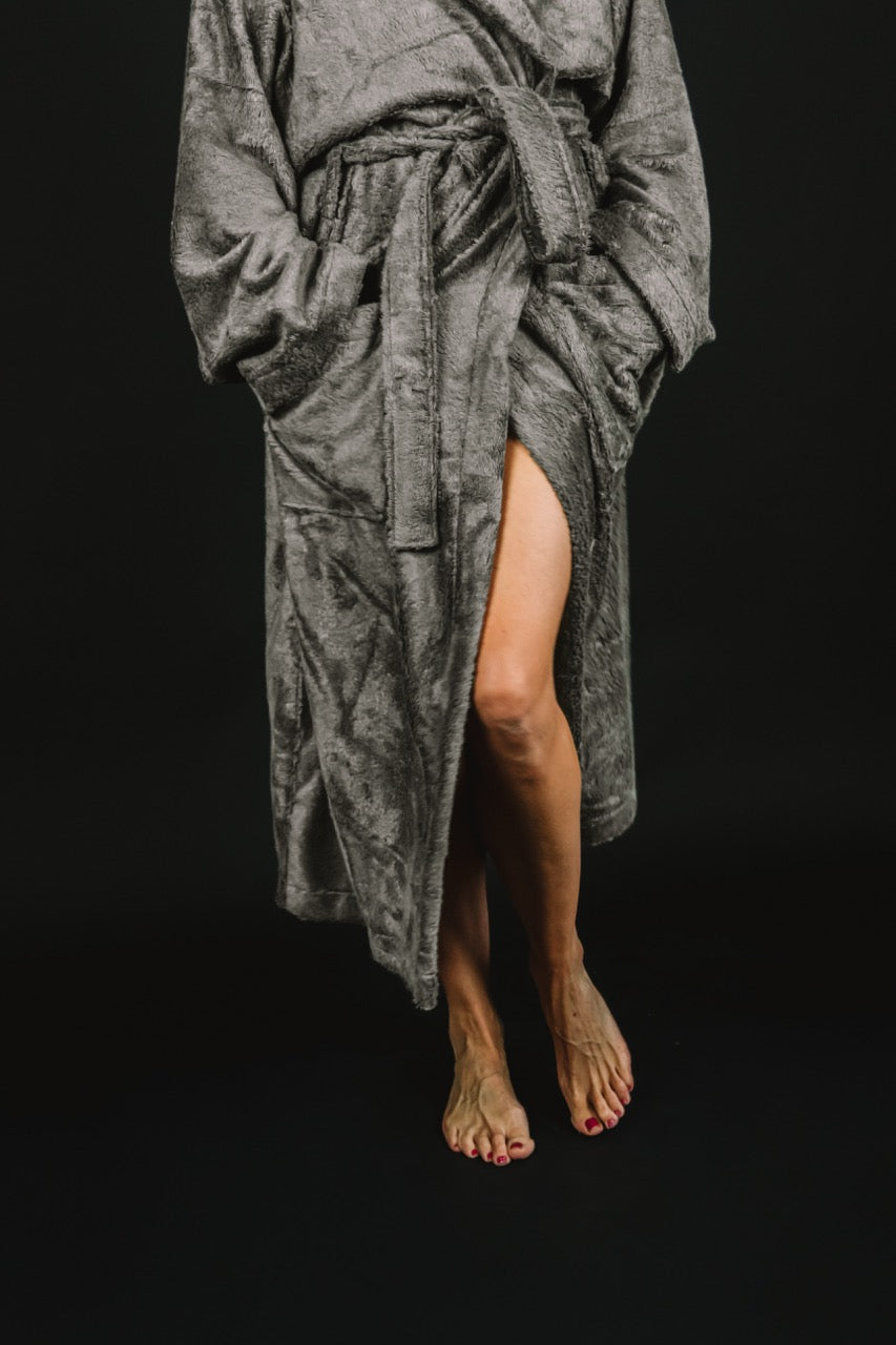 Bamboo Terry Bathrobe / GREY