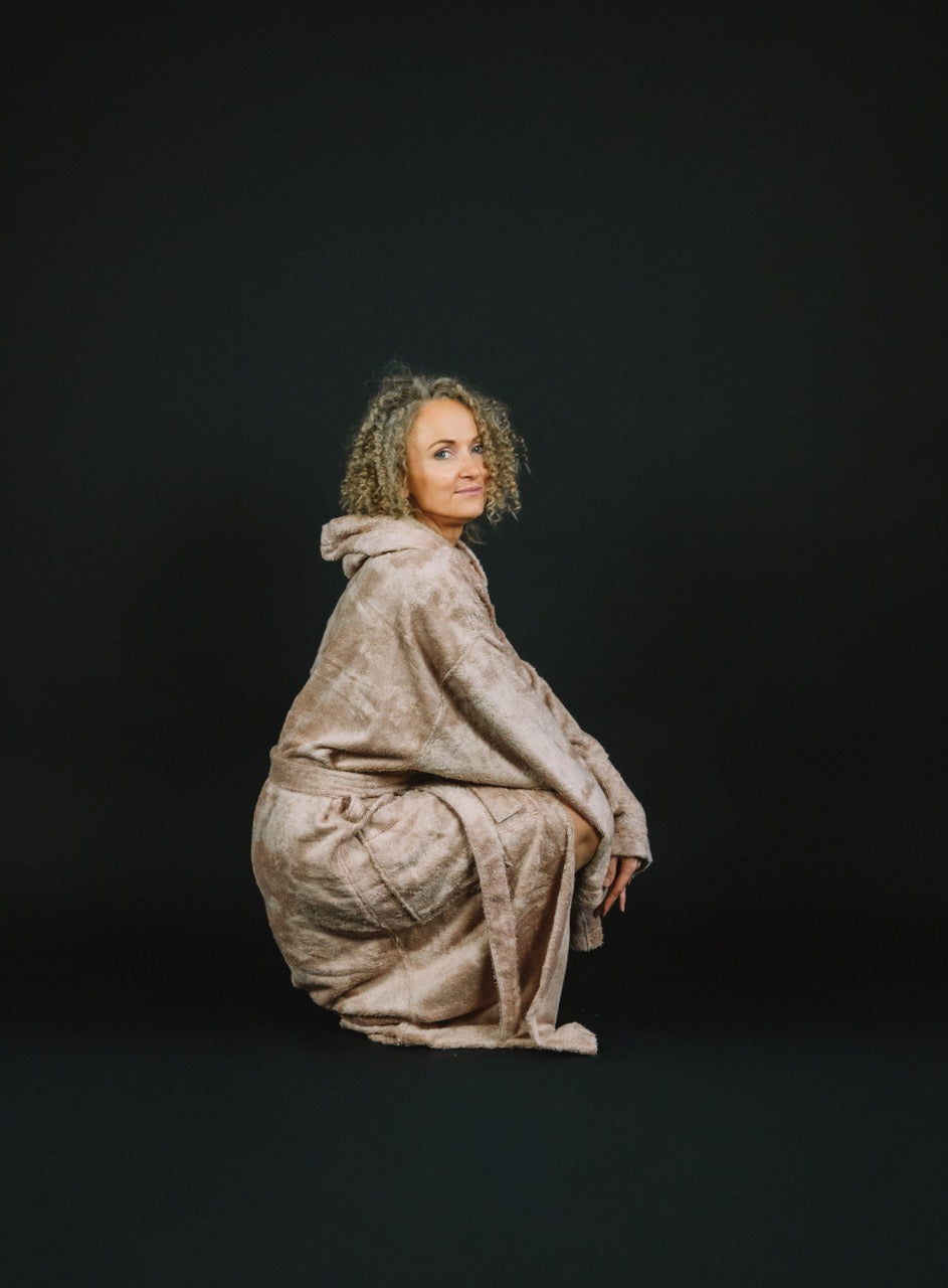 Bamboo Terry Bathrobe / BLUSH PINK