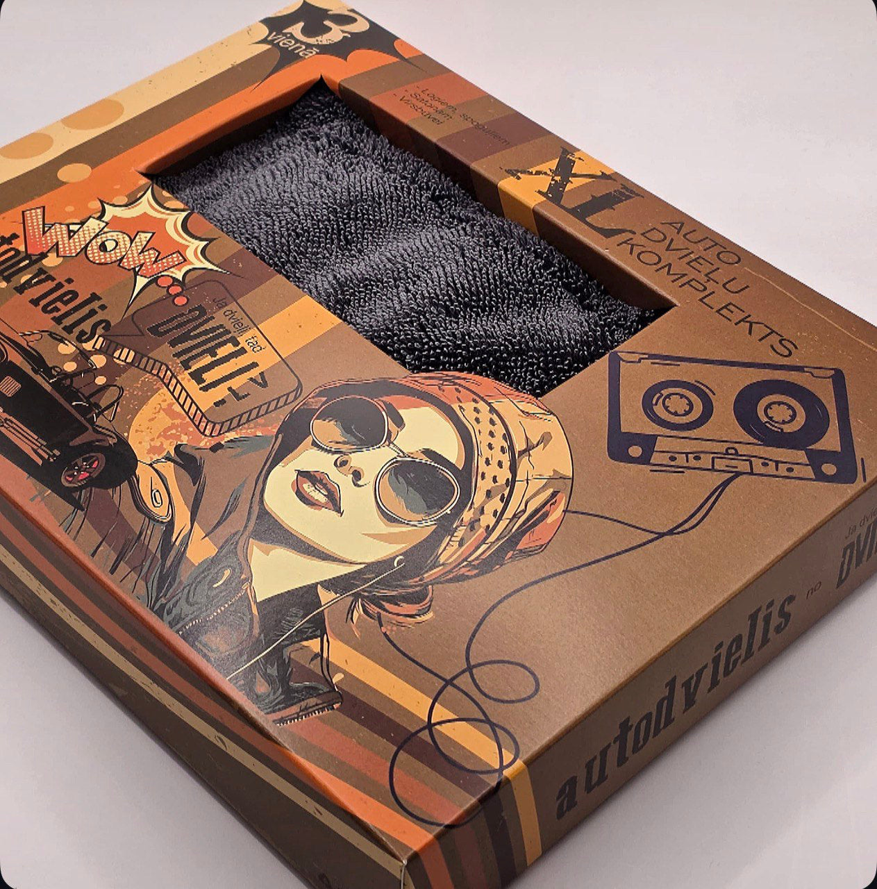 Car detailing towel set of 3 / GREY