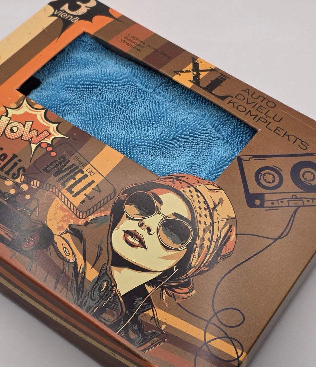 Car detailing towel set of 3 / BLUE