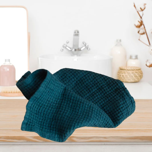 Lina suur saunarätik / 40x50cm MINERAALSININE