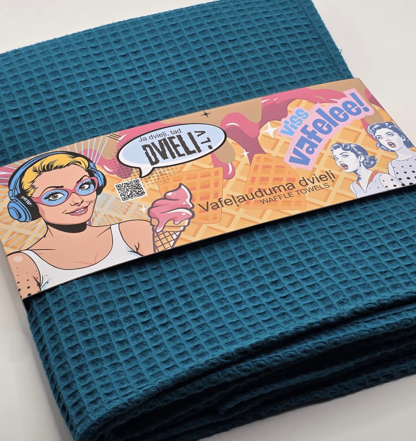 Waffle Fabric Towel / DEEP BLUE