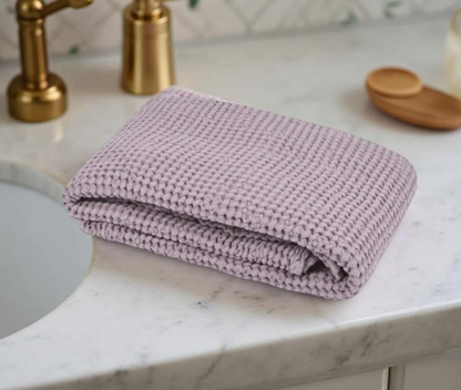 Linen waffle towel / LAVENDER