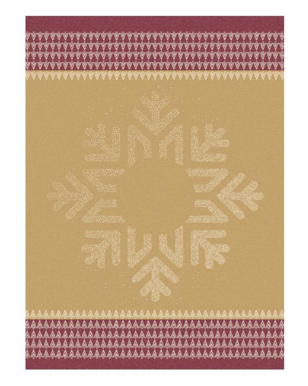 Kitchen Towel - Snow Flake / light brown