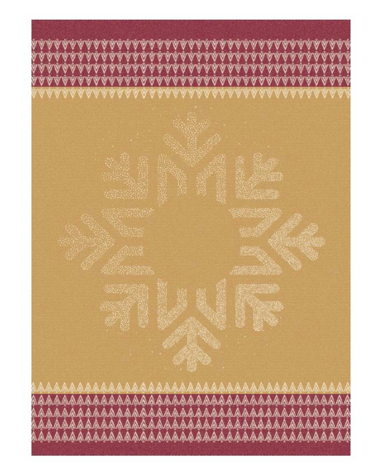 Kitchen Towel - Snow Flake / light brown