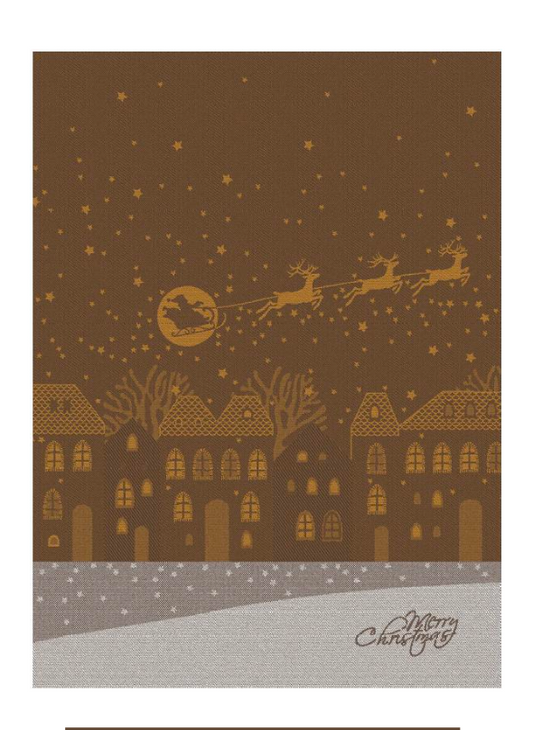 Kitchen Towel - Christmas Night / BROWN