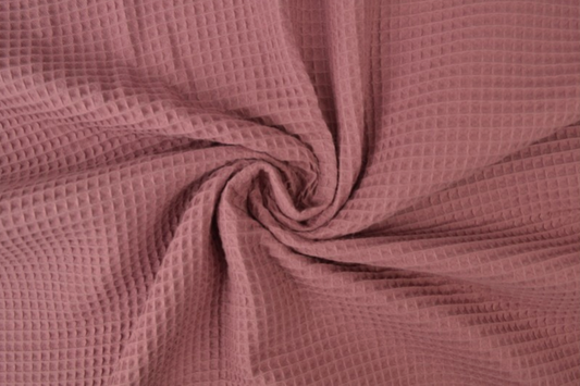 Waffle Fabric Towel / DARK OLD PINK