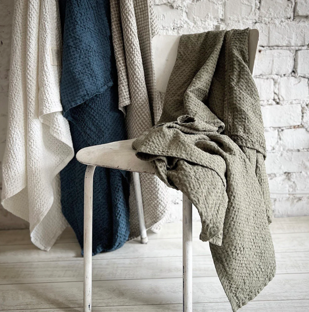 Lina suur saunarätik / 2 suurust ROHELINE