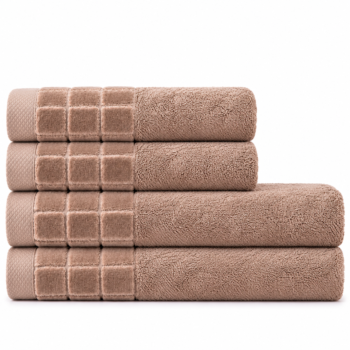 Squares Cotton Terry Towel | 500 GSM