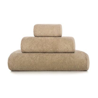 BEE WAFFLE TOWELS - BEIGE