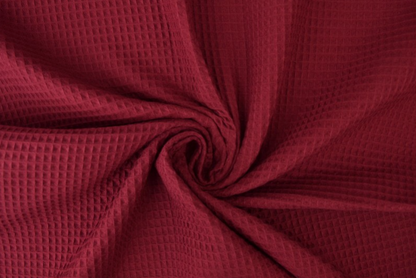 Waffle Fabric Towel  / DEEP RED