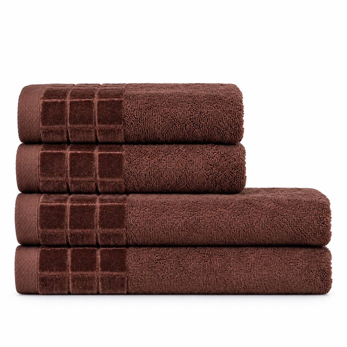 Squares Cotton Terry Towel | 500 GSM