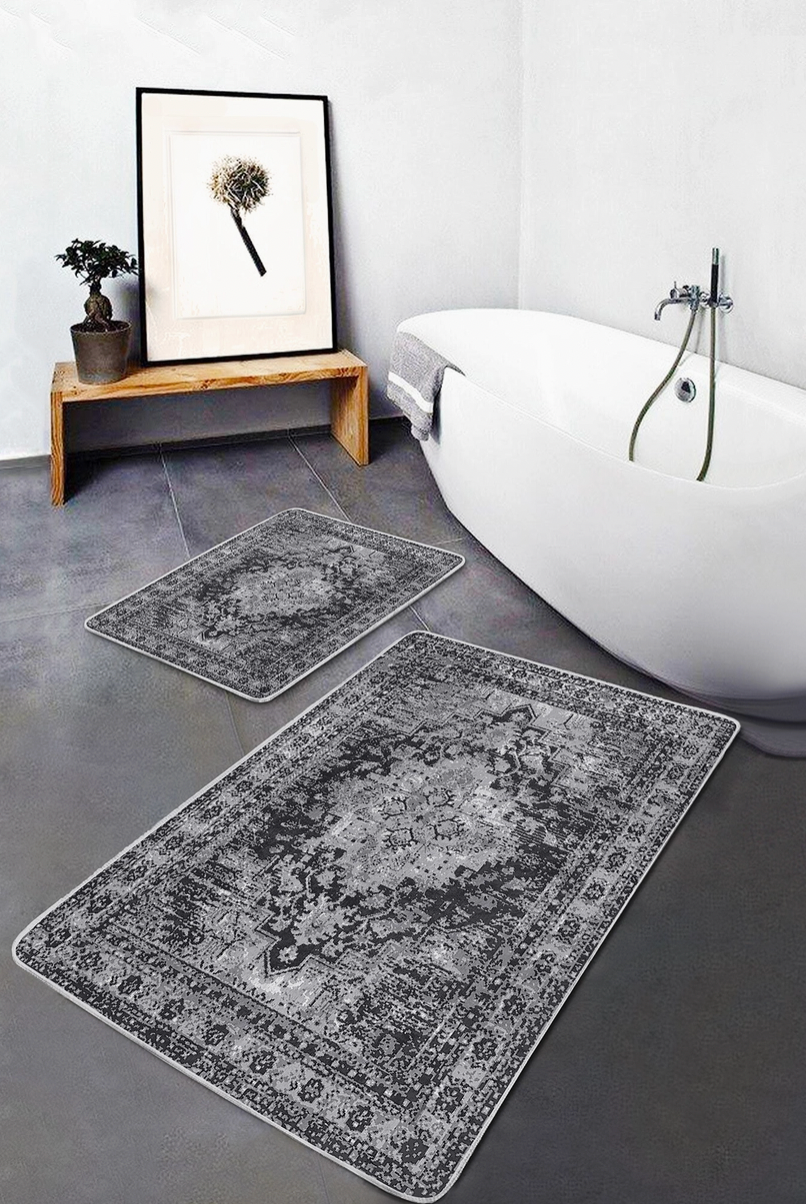 Hall Boho vintage-stiilis vannitoamattide komplekt - 2-osaline vannitoamattide komplekt