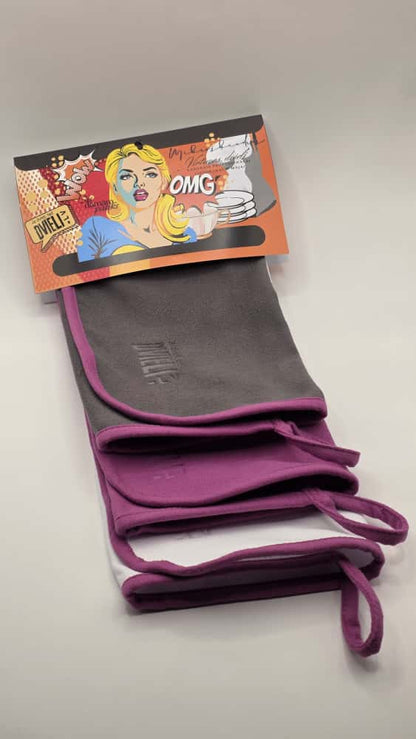 Kitchen towel set - grey/grossil