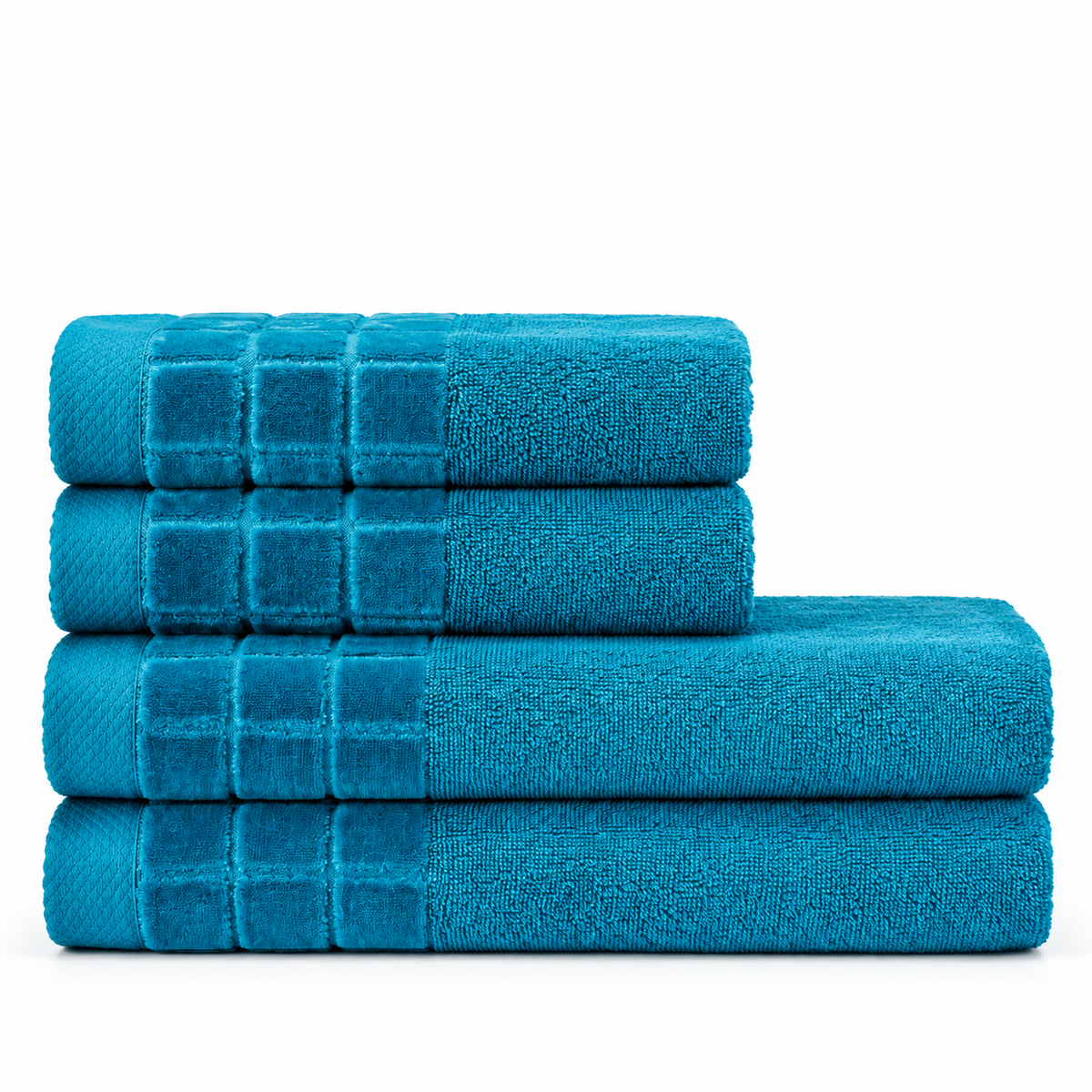 Squares Cotton Terry Towel | 500 GSM