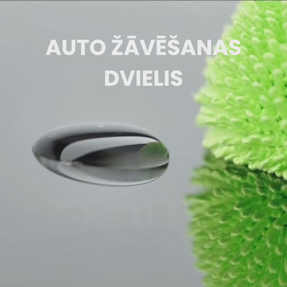 Auto virsbūves žāvēšanas dvielis 1200g, komplekts 2 gab. pelēks+zils