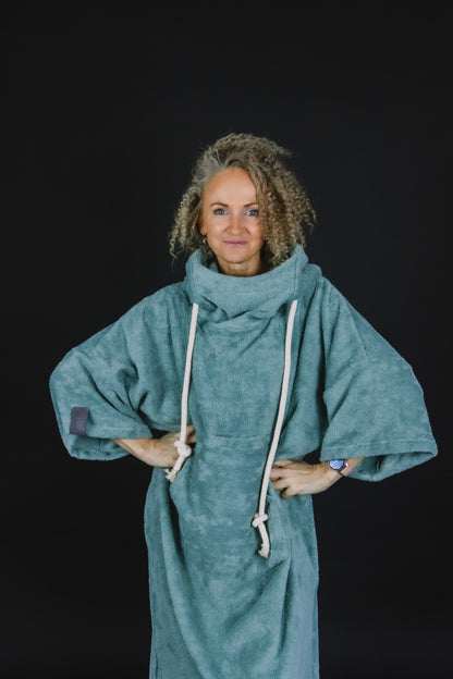 Pončo unisex - zaļgans