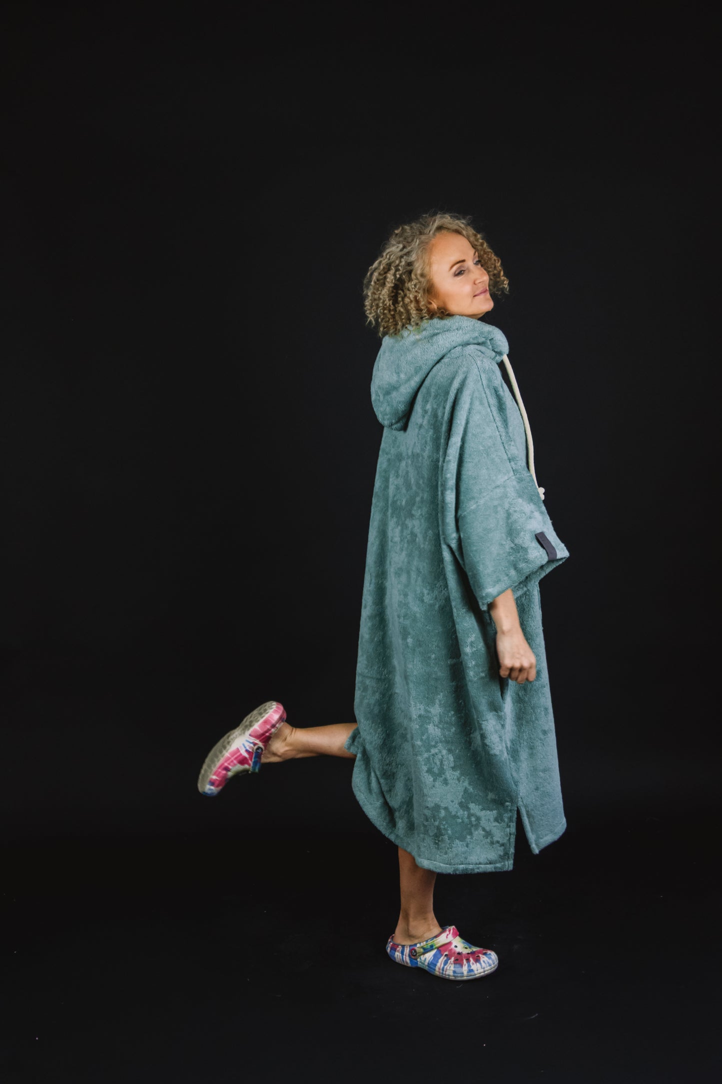 Pončo unisex - zaļgans