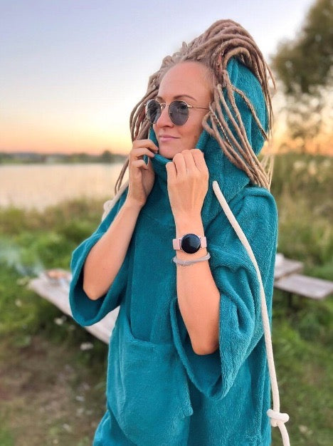 Pončo unisex - mere sinine / pikk